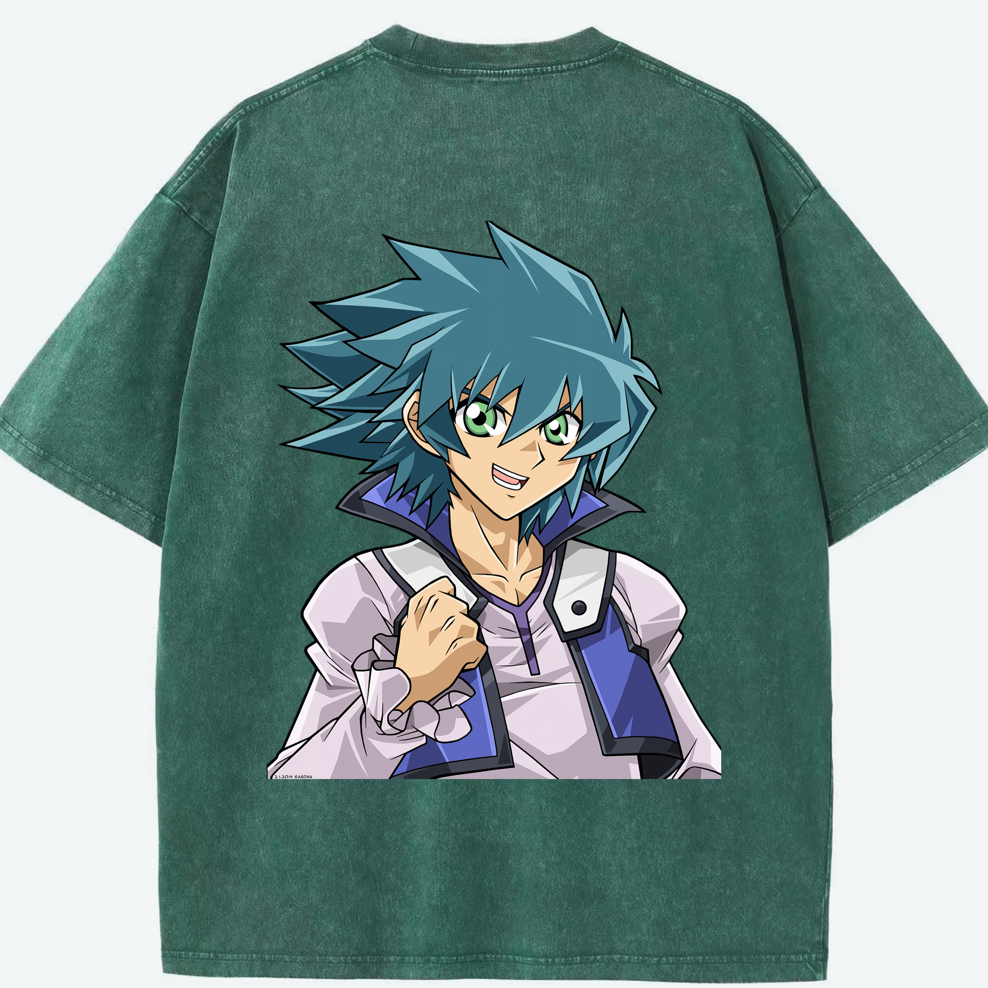 （画像用） 遊☆戯☆王 Yu-Gi-Oh! 綿100% ヴィンテージ風 半袖Tシャツ（背面プリント）
